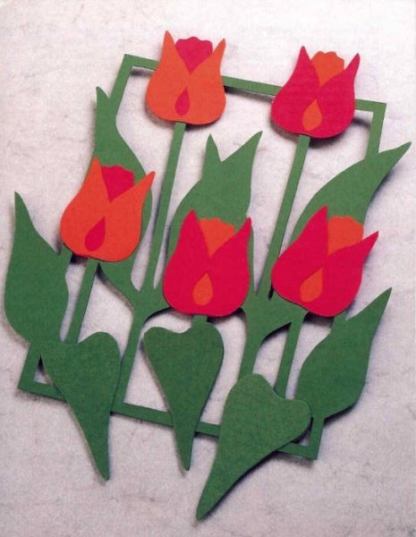 Объемные тюльпаны