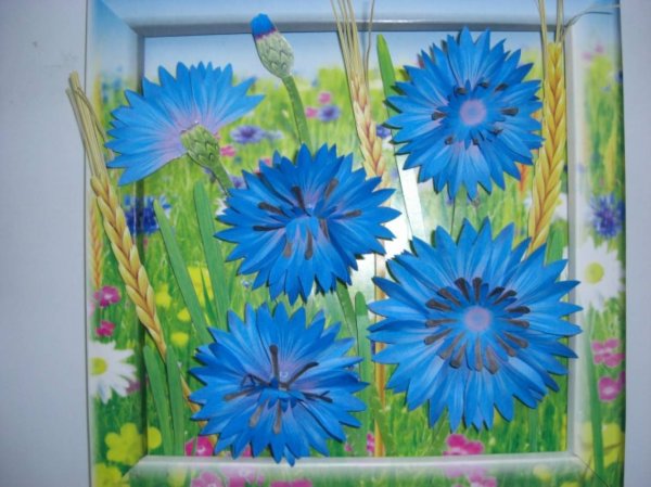 Цветочки из бросового материала