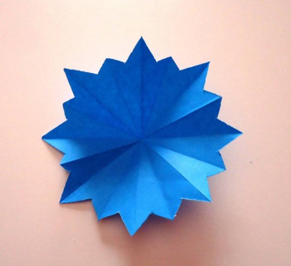 Васильки из бумаги