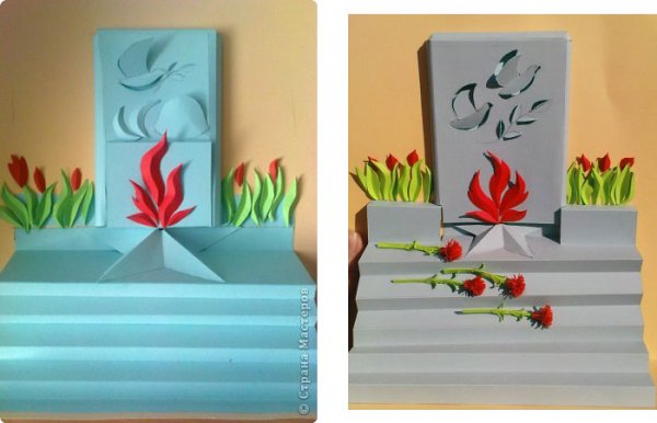 Объемные поделки ко Дню Победы