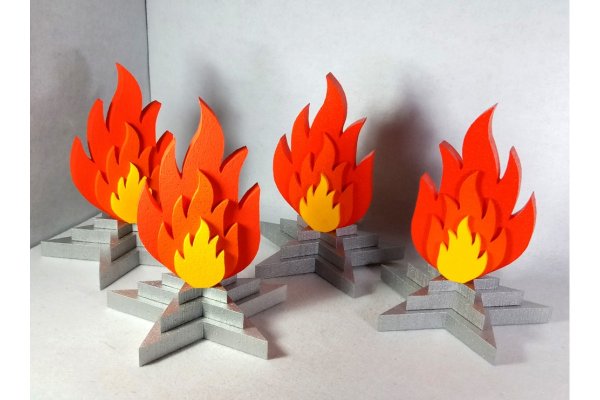 Вечный огонь объемный