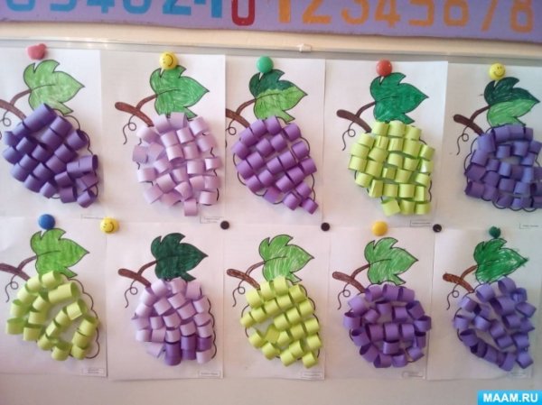 Лепка виноград 3-4 года