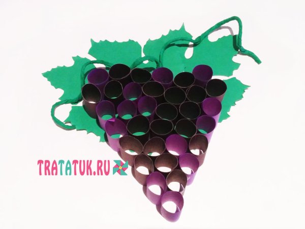 Гроздь винограда из бумаги
