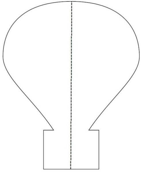 Воздушный шар из бумаги шаблон