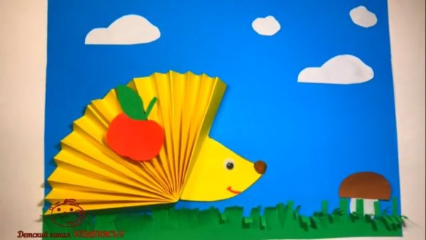 Аппликация из бумаги для детей