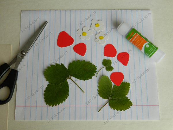 Аппликация ягода клубника