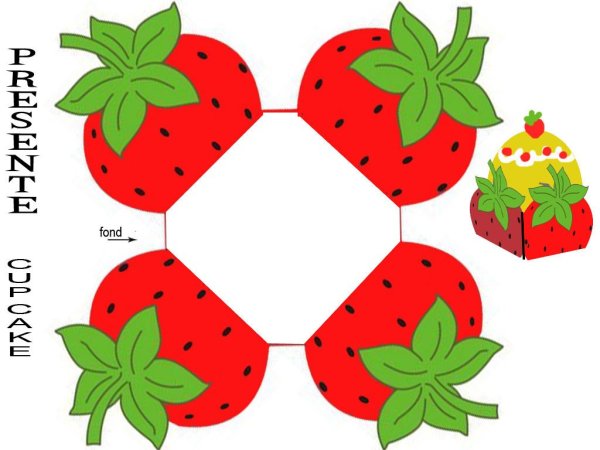 Объемные фрукты из бумаги