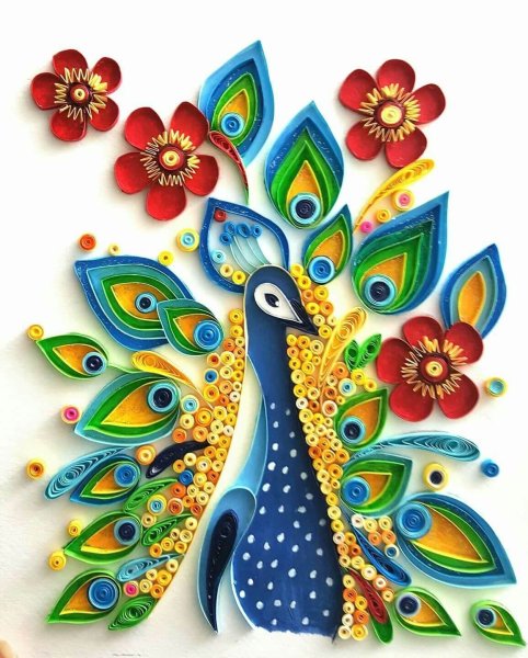 Квиллинг птицы