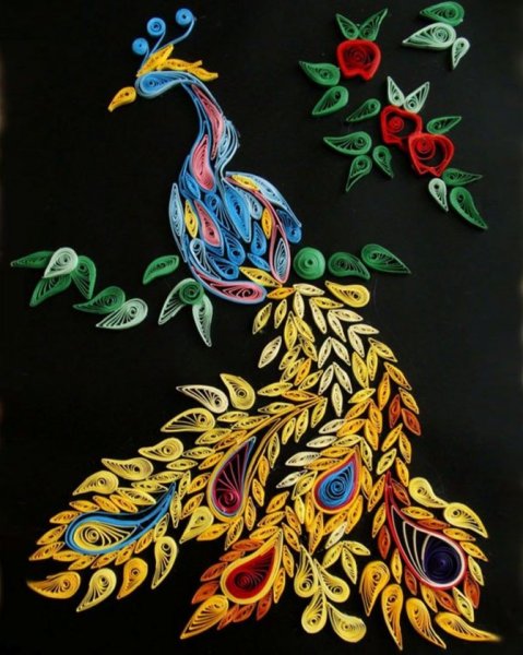 Квиллинг Жар птица