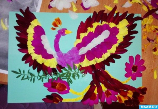 Аппликация Волшебная птица