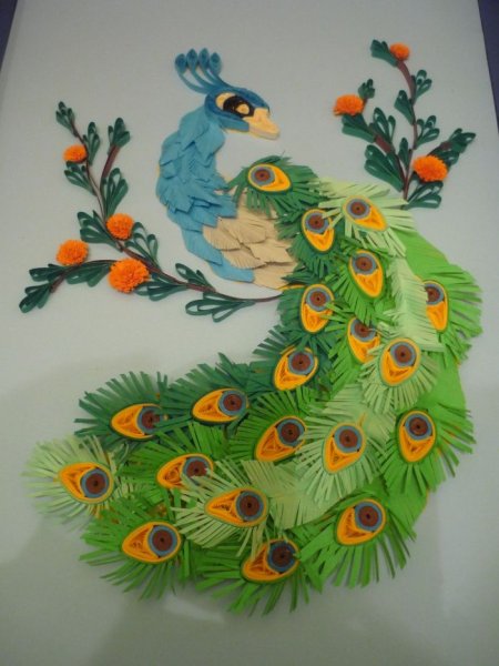 Перо Жар птицы поделка
