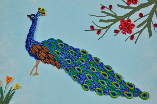 Квиллинг Павлин