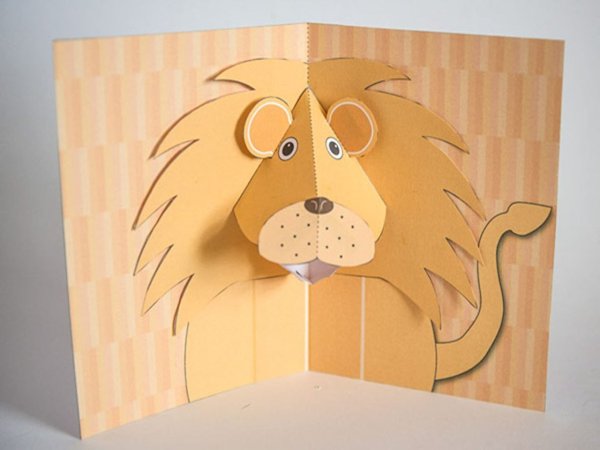 Объемные поделки из картона