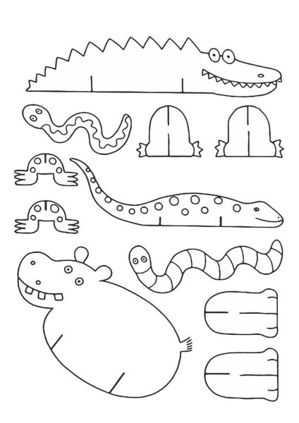 Поделки из бумаги шаблоны