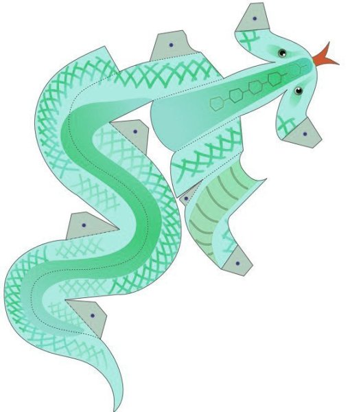 Оригами змея