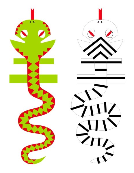 Поделка змея