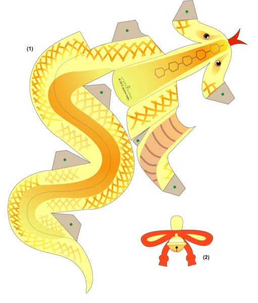 Объемные фигурки для склеивания