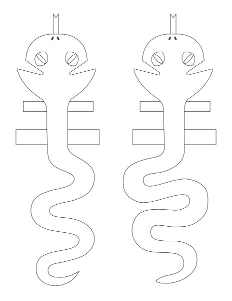 Поделка змея из бумаги