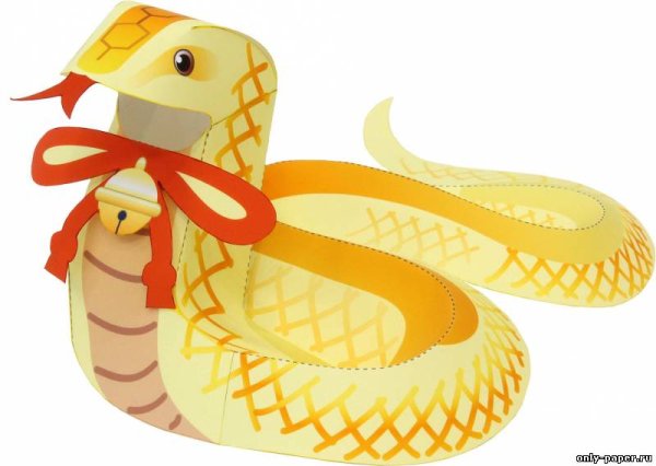 Поделка змея из бумаги