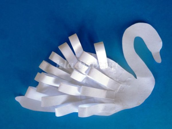 Поделка лебедь из бумаги 2 класс