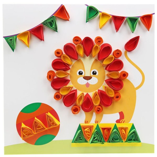 Объёмная аппликация из бумаги для детей