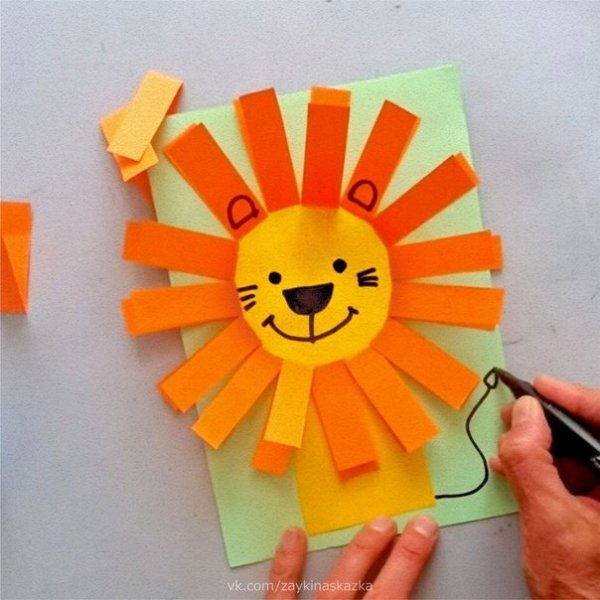 Поделка Львенок для дошкольников