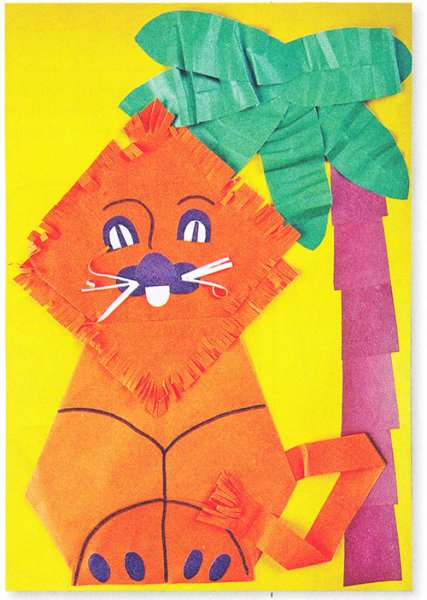 «Аппликация для малышей. Лев»