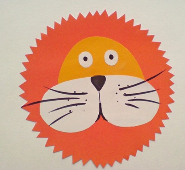 «Аппликация для малышей. Лев»