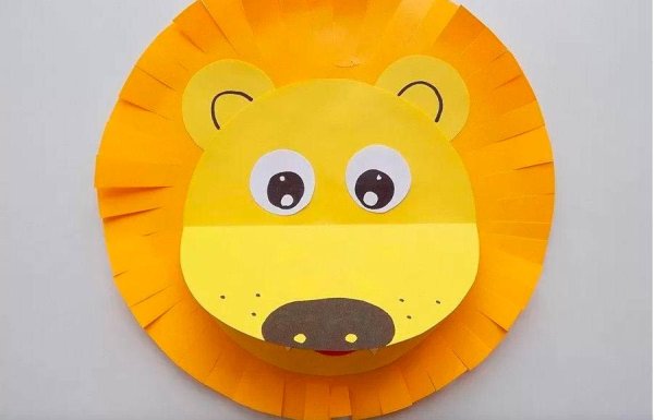 Поделка Львенок из бумаги