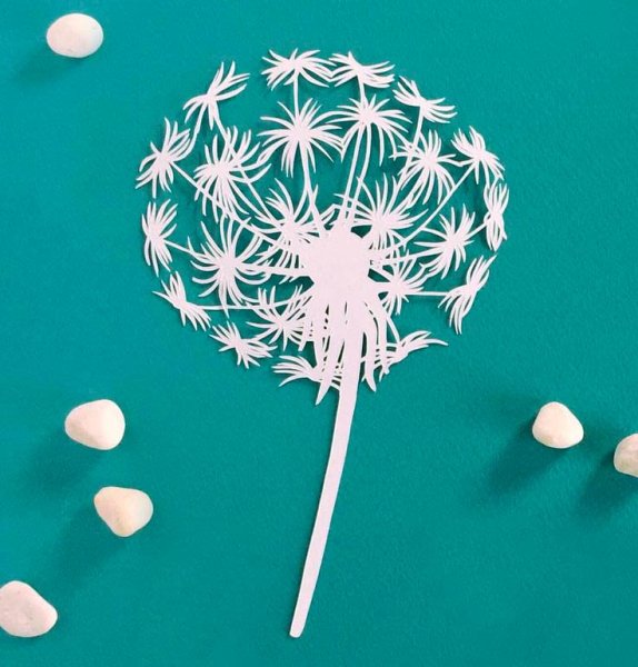 Аппликация из ватных палочек