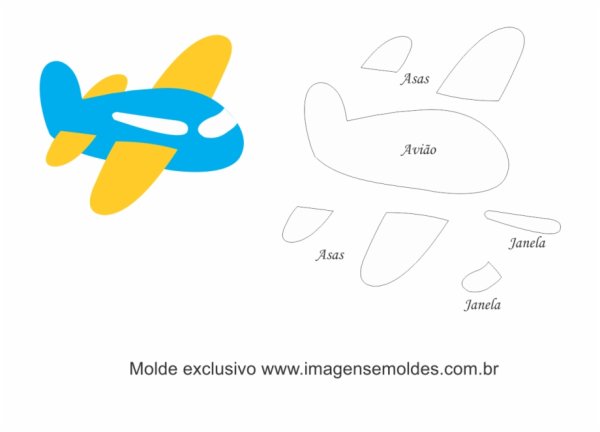 Самолет из фетра выкройка