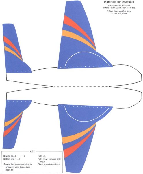 Макет самолёта из картона