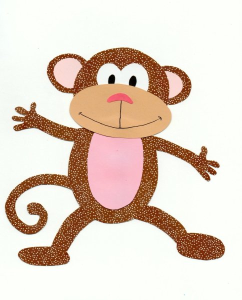 Обезьяна поделка для детей