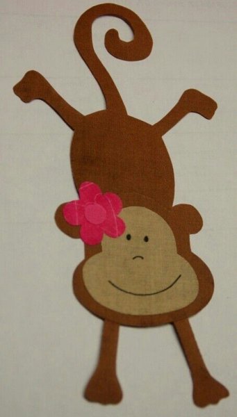 Аппликация мартышка