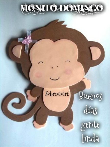 Обезьянка из бумаги