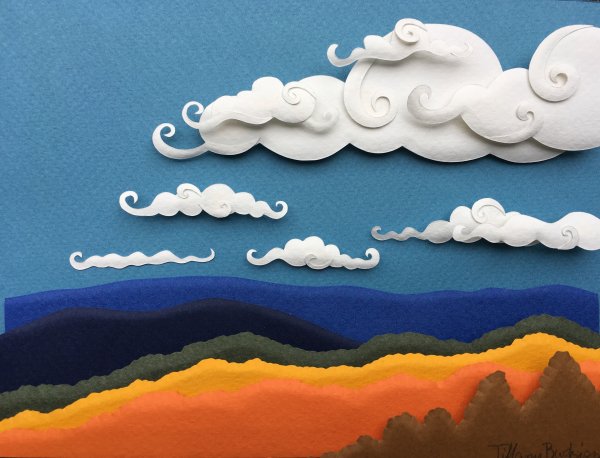 Объемная аппликация облака