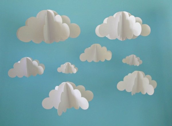 Облака из картона