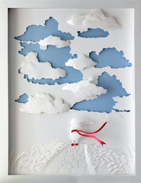 Поделка из бумаги облако