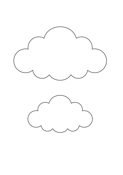 Трафарет облака