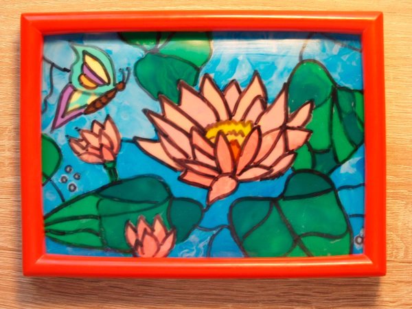 Витраж пластилином