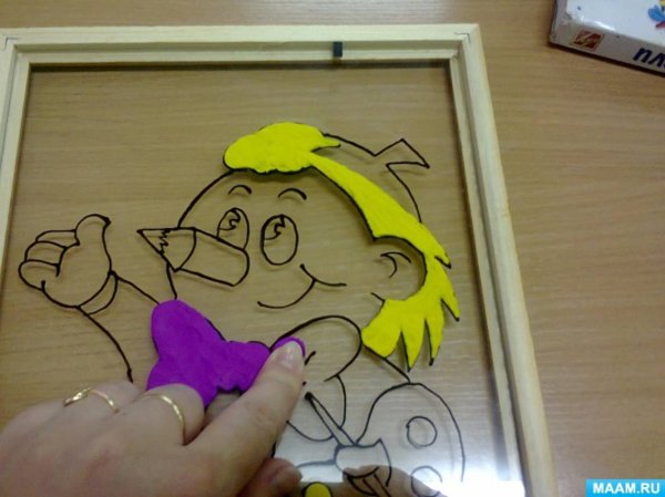 Пластилин на стекле поделки