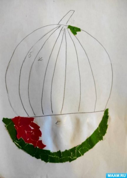 Дыня стебель для аппликации