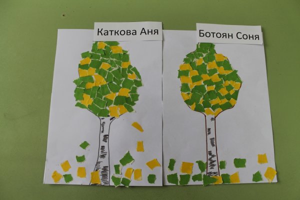 Аппликация Березка