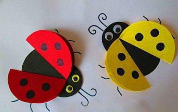 Аппликация для детей насекомые