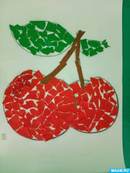 Обрывная аппликация 1 класс