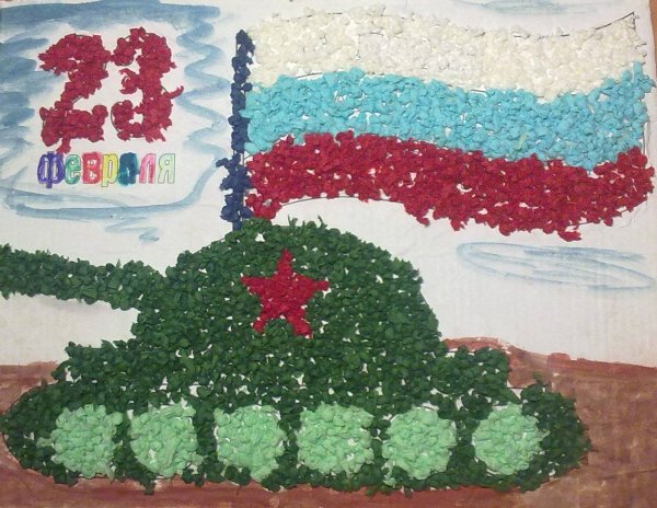 Детские поделки на 23 февраля