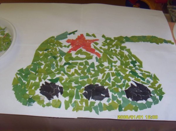 Аппликация старшая группа февраль