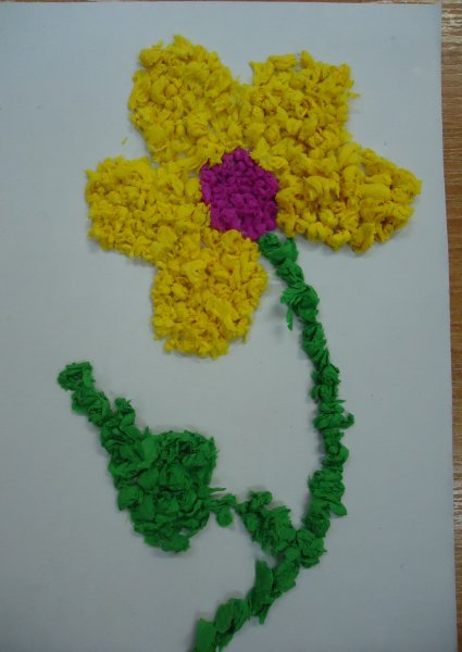 Цветок в технике торцевание