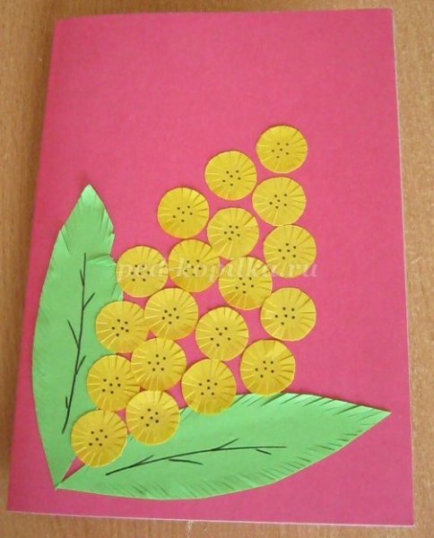 Аппликации на 8 марта для детей