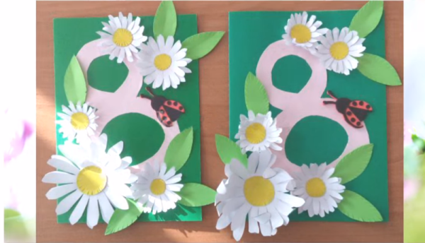 Аппликации к 8 марта начальные классы